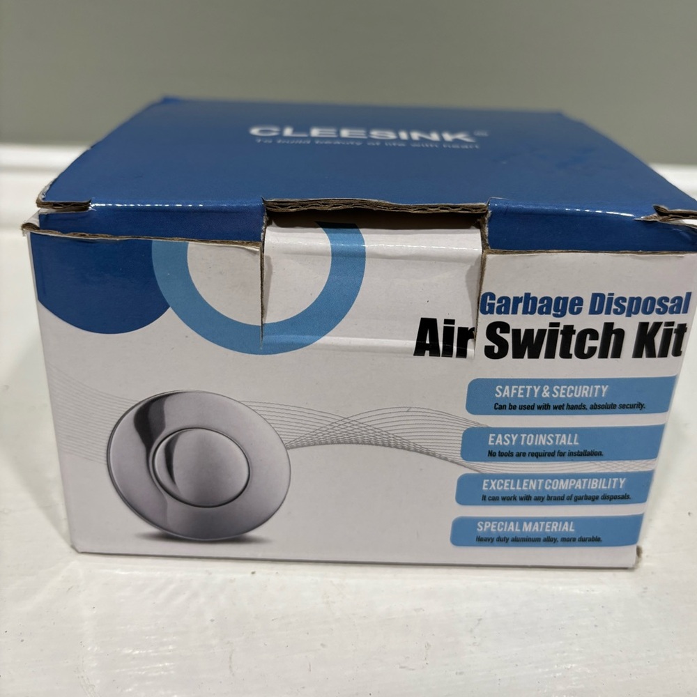 NWOT Cleesink Garbage Disposal Air Switch Kit